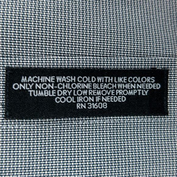 Jos. A. Bank Traveler Shirt Men's 16.5 - 34 Gray Cotton Poly Blend Button-Up - Picture 8 of 13